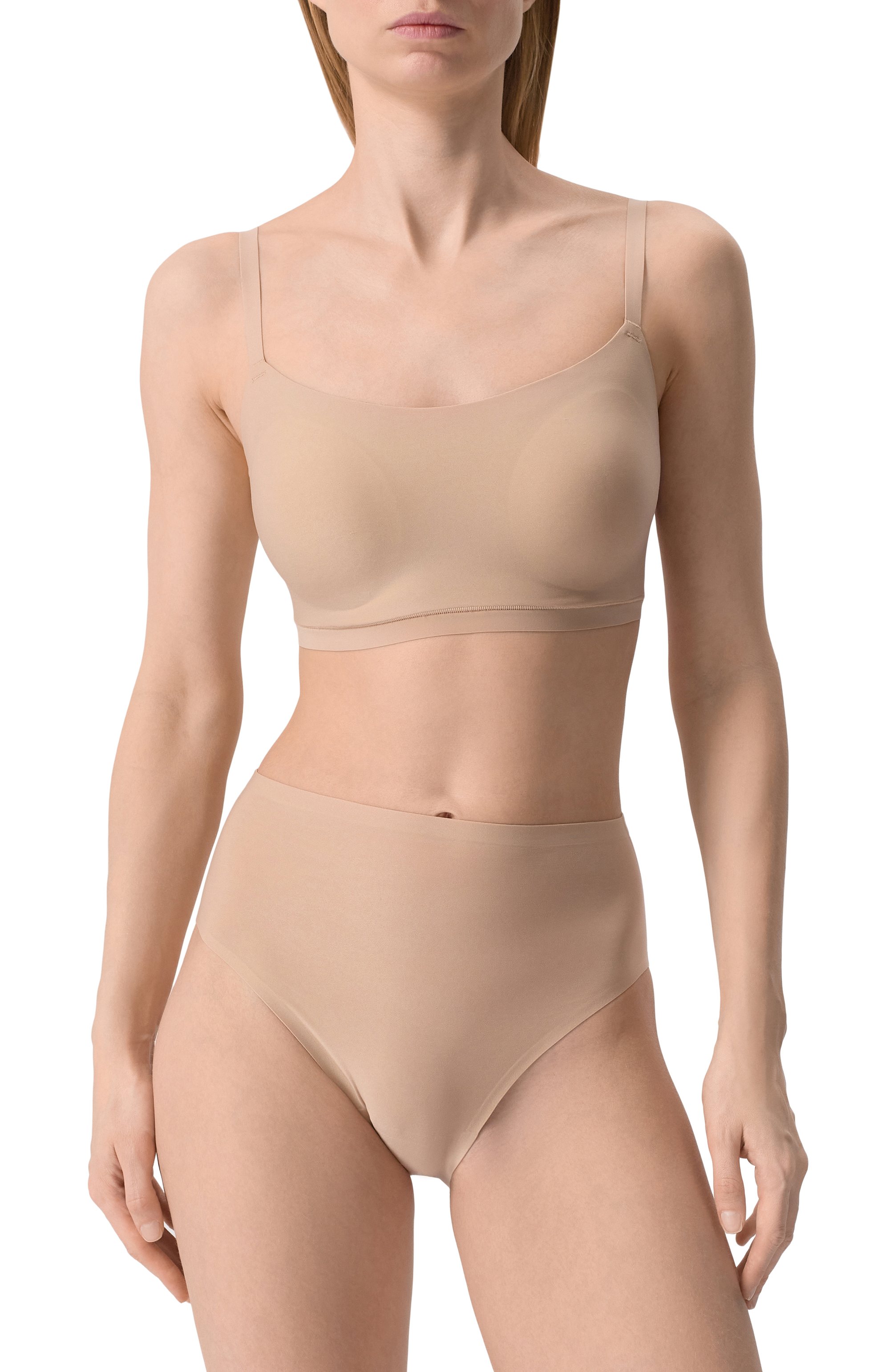 Трусы-кюлоты с завышенной талией CHANTELLE бежевого цвета по цене 3440 руб., арт. C106C7, фото 2 Трусы-кюлоты с завышенной талией CHANTELLE, арт. C106C7, фото 2