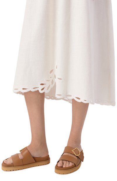 Кожаные шлепанцы sr sea scale SERGIO ROSSI, арт. B11510/MMVT06, фото 3