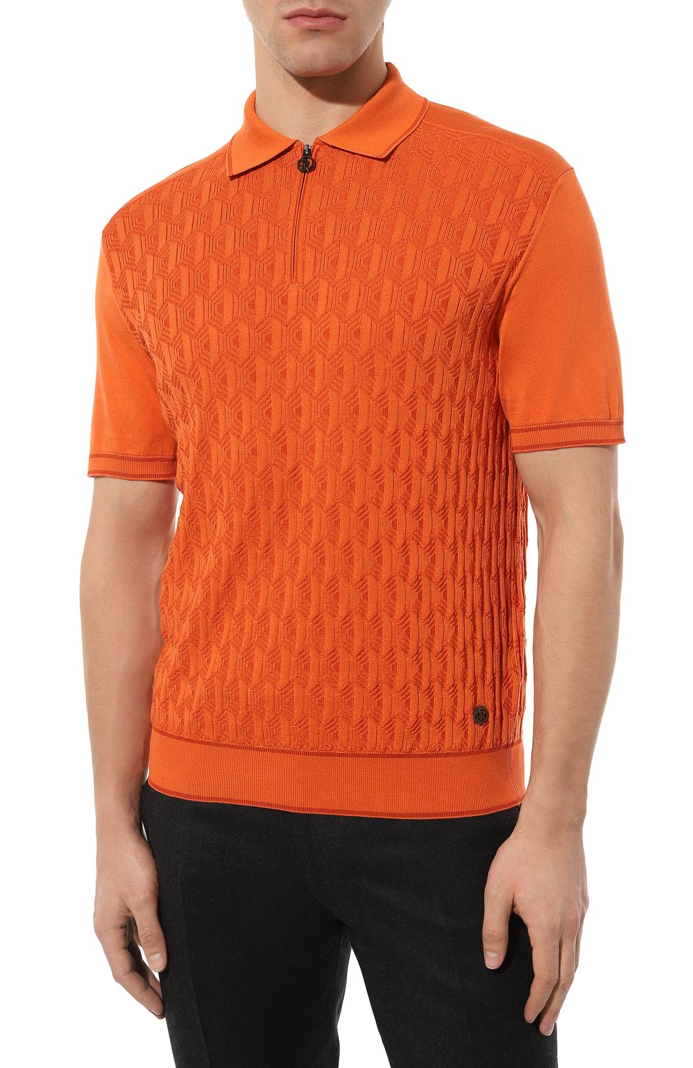 Поло из шелка и хлопка STEFANO RICCI, арт. K818042P31/F23170, фото 3