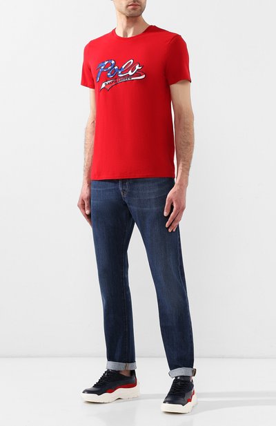 Хлопковая футболка POLO RALPH LAUREN, арт. 710755764, фото 2