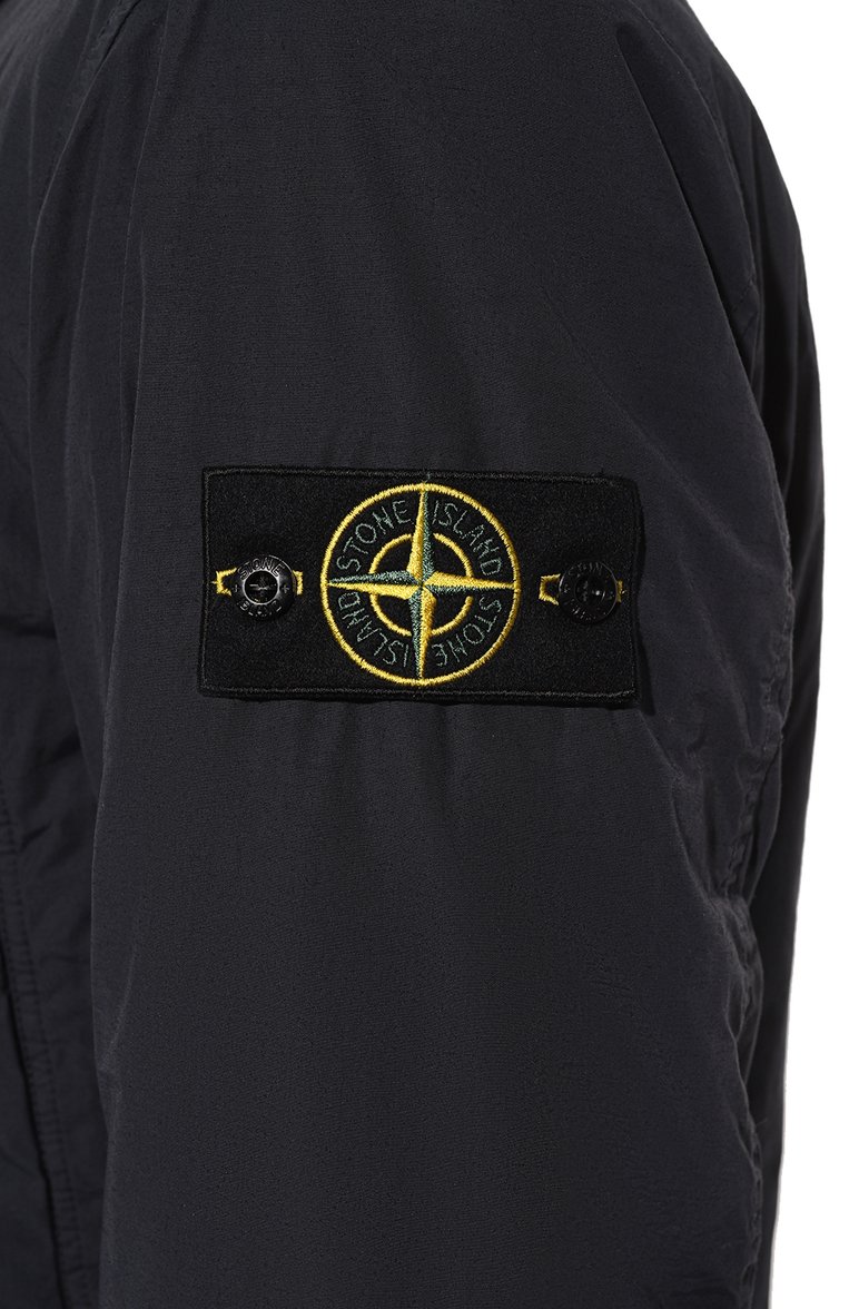 Мужская утепленная куртка STONE ISLAND темно-синего цвета, арт. 751543732 | Фото 5 (Длина (верхняя одежда): До середины бедра; Рукава: Длинные; Мужское Кросс-КТ: утепленные куртки; Материал подклада: Синтетический материал; Материал внешний: Синтетический материал; Стили: Кэжуэл; Кросс-КТ: Утепленные; Автоматизация ТО: Проставлено; Автоматизация состава: Проставлено)