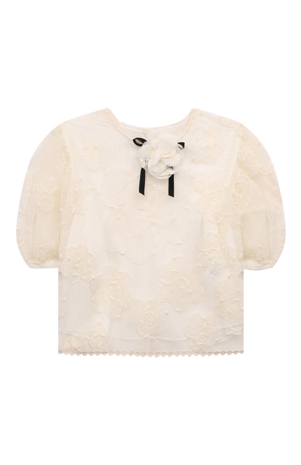 Топ DESIGNERS CAT кремового цвета по цене 20500 руб., арт. 100000K01001735/SAKE BL0USE/4A-8A, фото 1 Топ DESIGNERS CAT, арт. 100000K01001735/SAKE BL0USE/4A-8A, фото 1