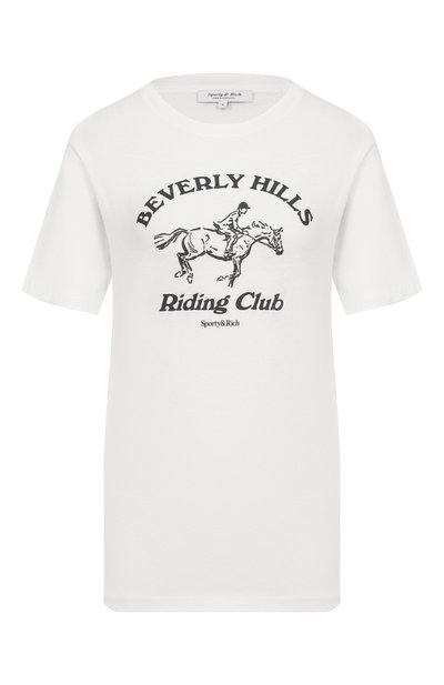 Женская хлопковая футболка SPORTY AND RICH, арт. T0089626255WH01