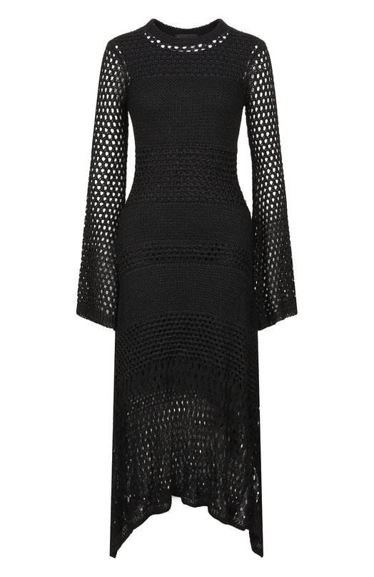

Платье из вискозы и шелка Proenza Schouler, Чёрный