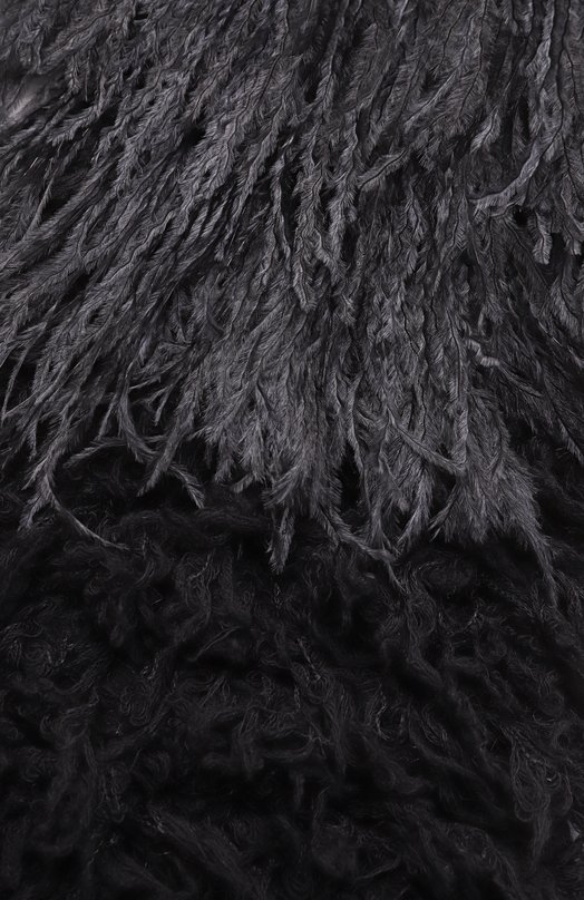 Шерстяной шарф Ann Demeulemeester B0013611/KN082 Чёрный  B0013611/KN082 Фото 4