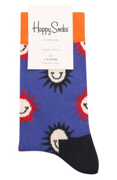 Детские носки HAPPY SOCKS разноцветного цвета, арт. KSMS01 | Фото 1 (Материал: Текстиль, Хлопок; Кросс-КТ: Носки; Материал сплава: Проставлено; Нос: Не проставлено; Мальчики Кросс-КТ: Носки)