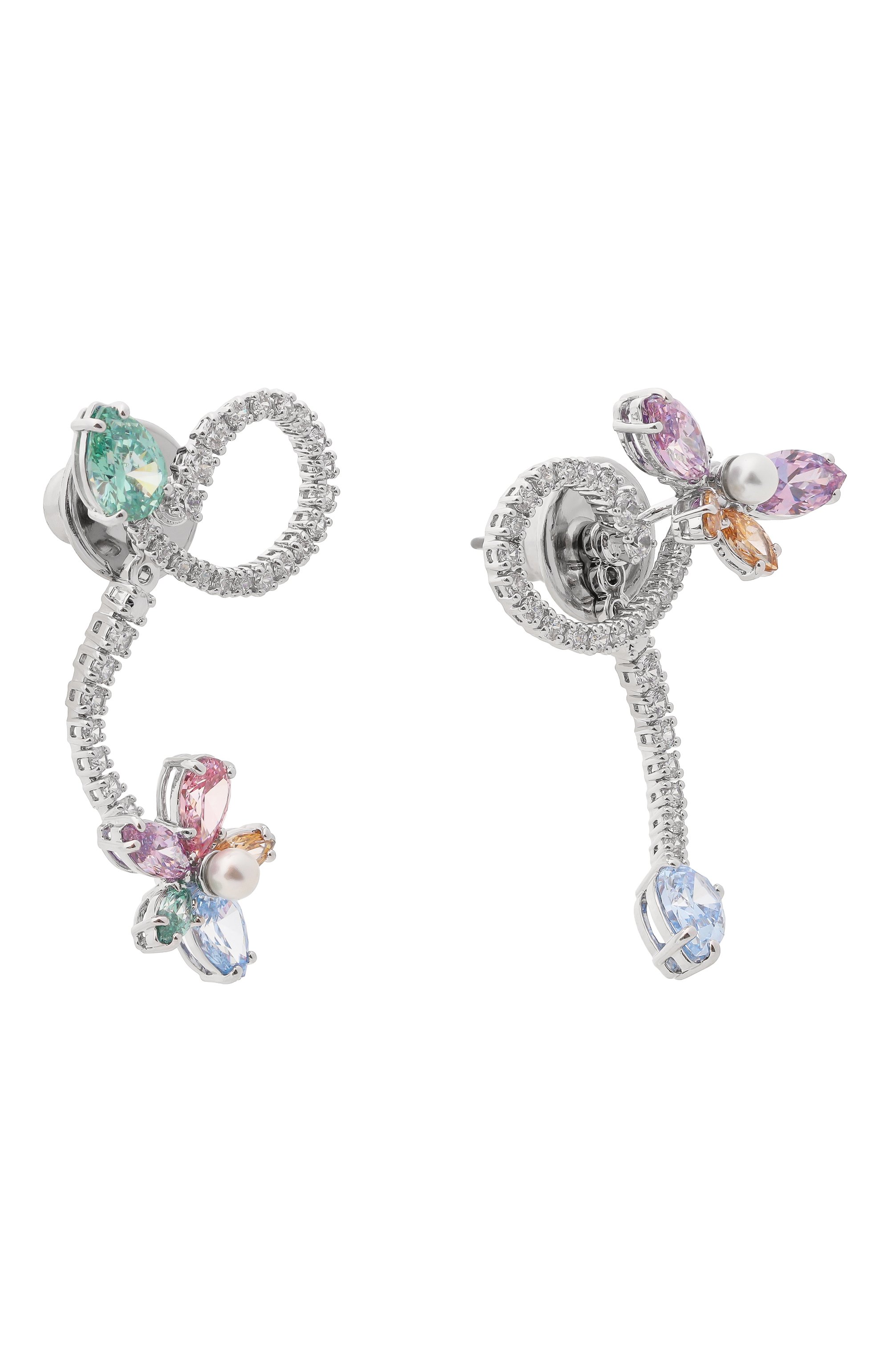Серьги ariana grande x swarovsky SWAROVSKI серебряного цвета по цене 33900 руб., арт. 5749190, фото 3 Серьги ariana grande x swarovsky SWAROVSKI, арт. 5749190, фото 3