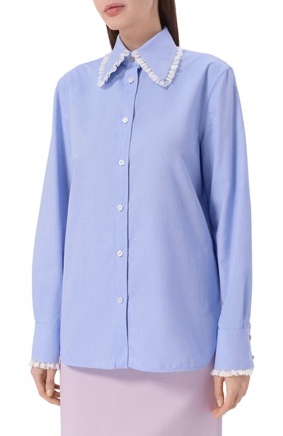 Хлопковая рубашка VALENTINO, арт. 8B3AB885/A1A, фото 3