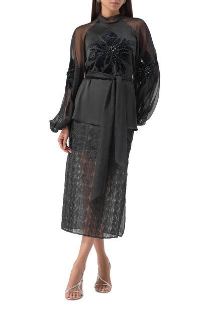 Атласная блузка YANINA, арт. T-2933, фото 2