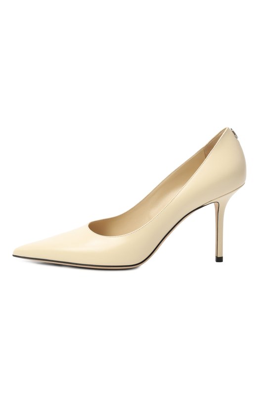 Кожаные туфли Love 85 Jimmy Choo L0VE 85/ZNU Кремовый  L0VE 85/ZNU Фото 4