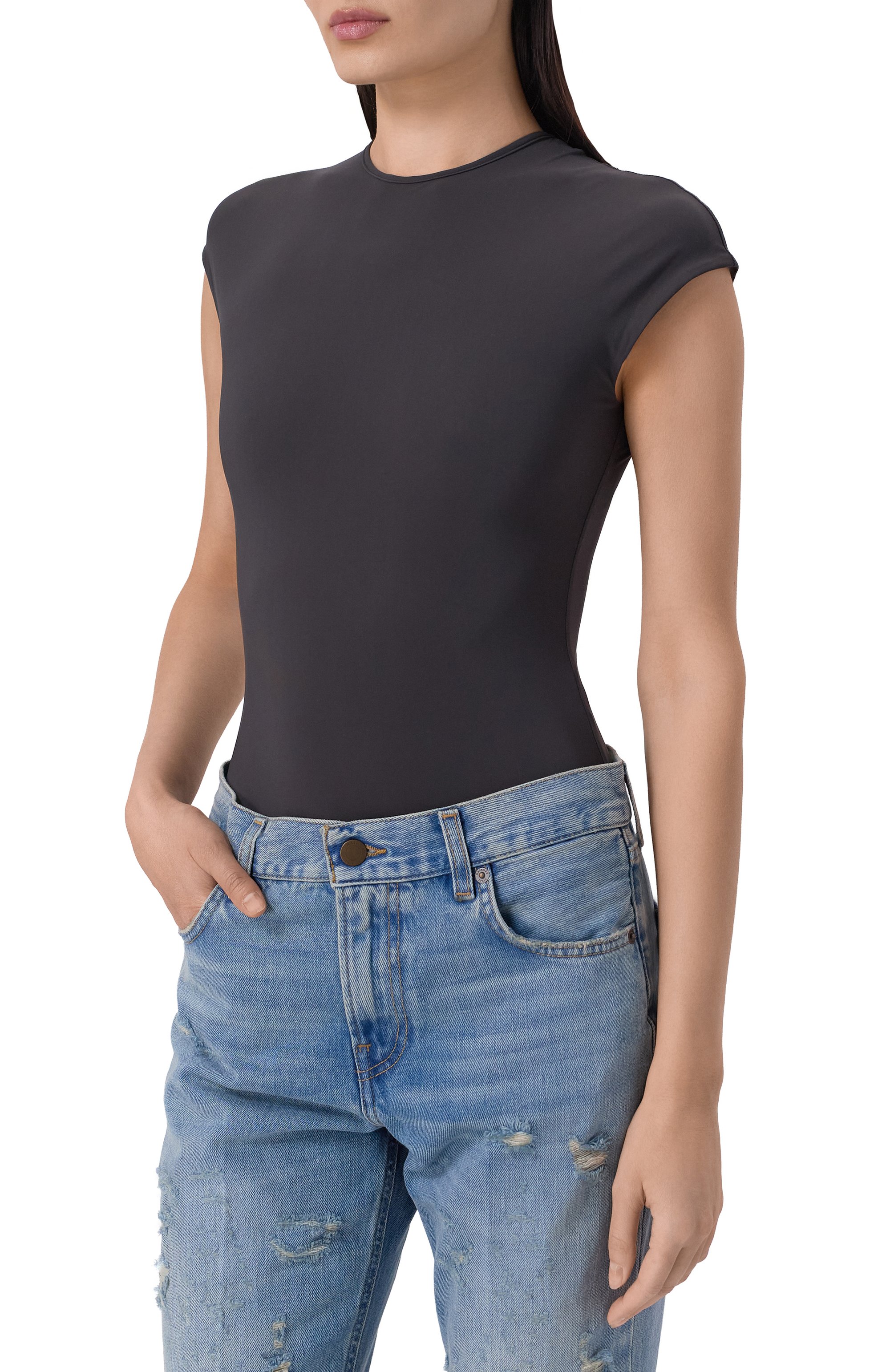 Боди AGOLDE черного цвета по цене 24950 руб., арт. A74331145, фото 3 Боди AGOLDE, арт. A74331145, фото 3