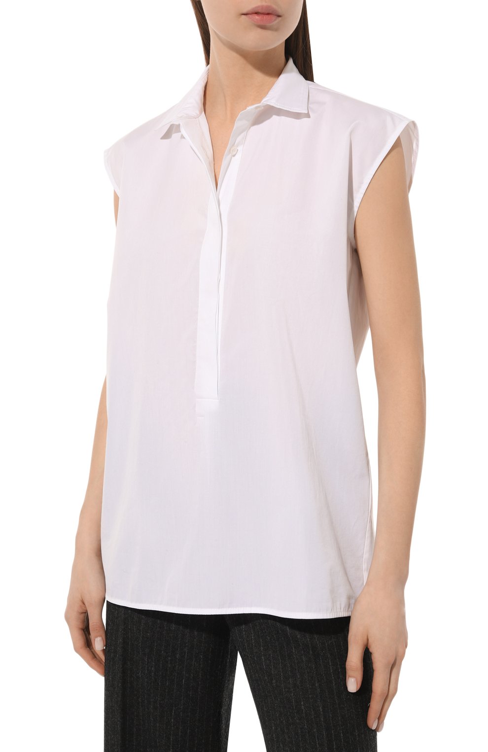 Хлопковая рубашка KITON белого цвета по цене 107500 руб., арт. D48410H06143, фото 3 Хлопковая рубашка KITON, арт. D48410H06143, фото 3