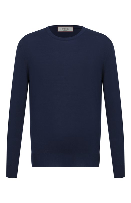 Хлопковый джемпер Canali C0012/MK02459 Синий C0012/MK02459