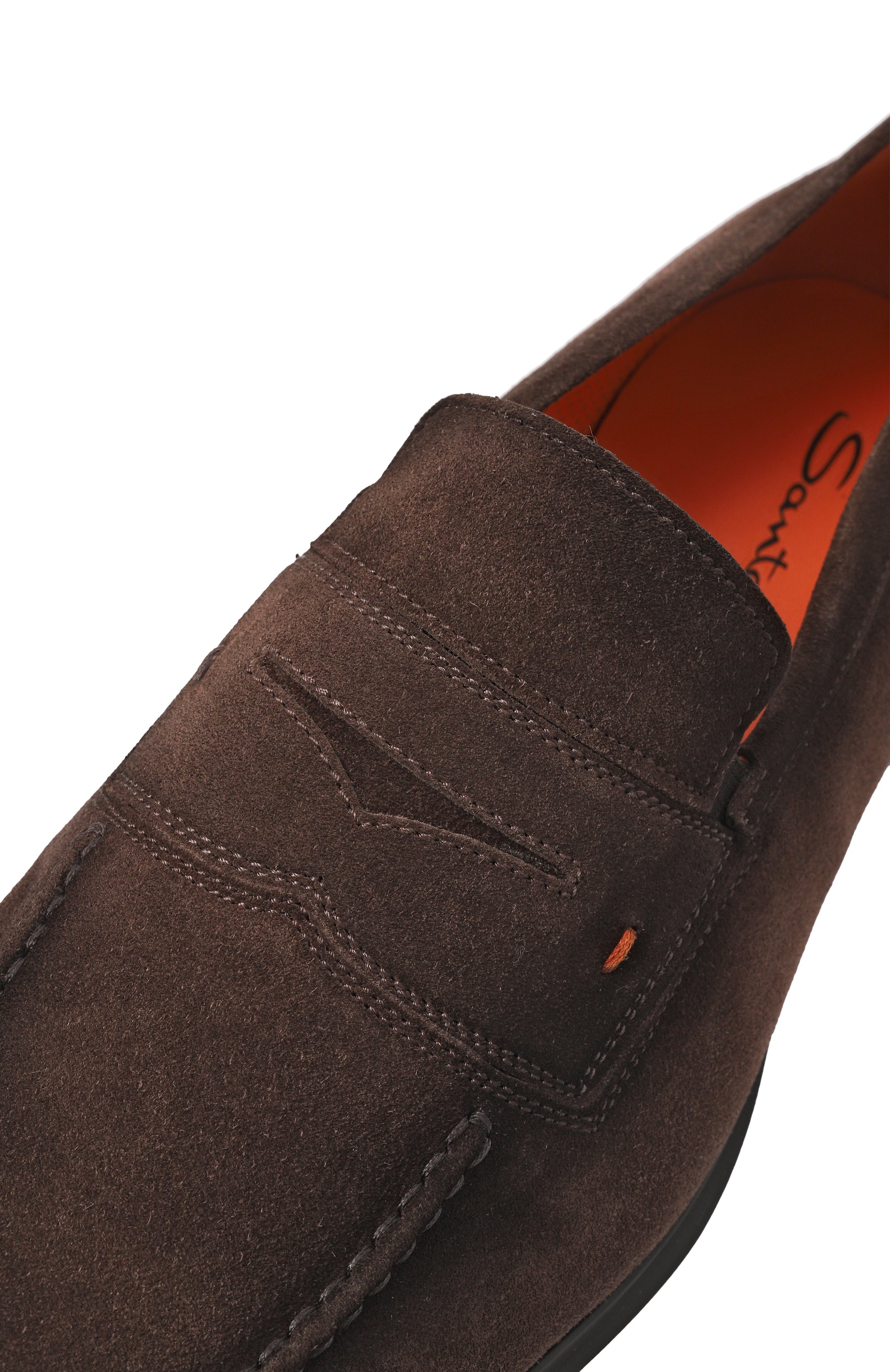 Замшевые пенни-лоферы easy SANTONI, арт. MGEG18964NEAXGEX, фото 7