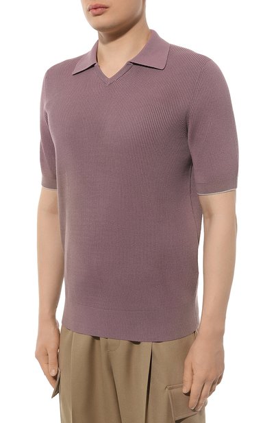 Хлопковое поло BRUNELLO CUCINELLI, арт. M2900B2020, фото 3