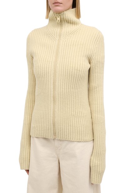 Шерстяной кардиган BOTTEGA VENETA бежевого цвета по цене 105000 руб., арт. 640084/V07X0, фото 4 Шерстяной кардиган BOTTEGA VENETA, арт. 640084/V07X0, фото 4