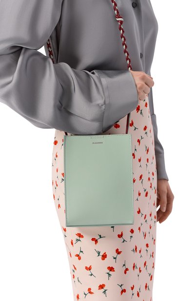 Сумка tangle small JIL SANDER светло-зеленого цвета по цене 89950 руб., арт. J07WG0001/P9319, фото 2 Сумка tangle small JIL SANDER, арт. J07WG0001/P9319, фото 2