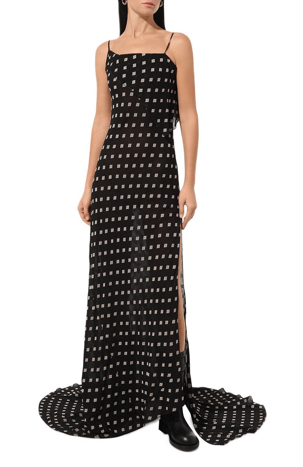 Платье из вискозы ANN DEMEULEMEESTER, арт. 2402-W-DR25-FA540-D0092, фото 3