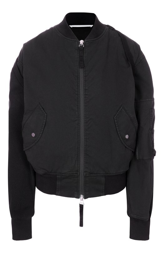 Хлопковый бомбер Helmut Lang P03HW102 Чёрный P03HW102