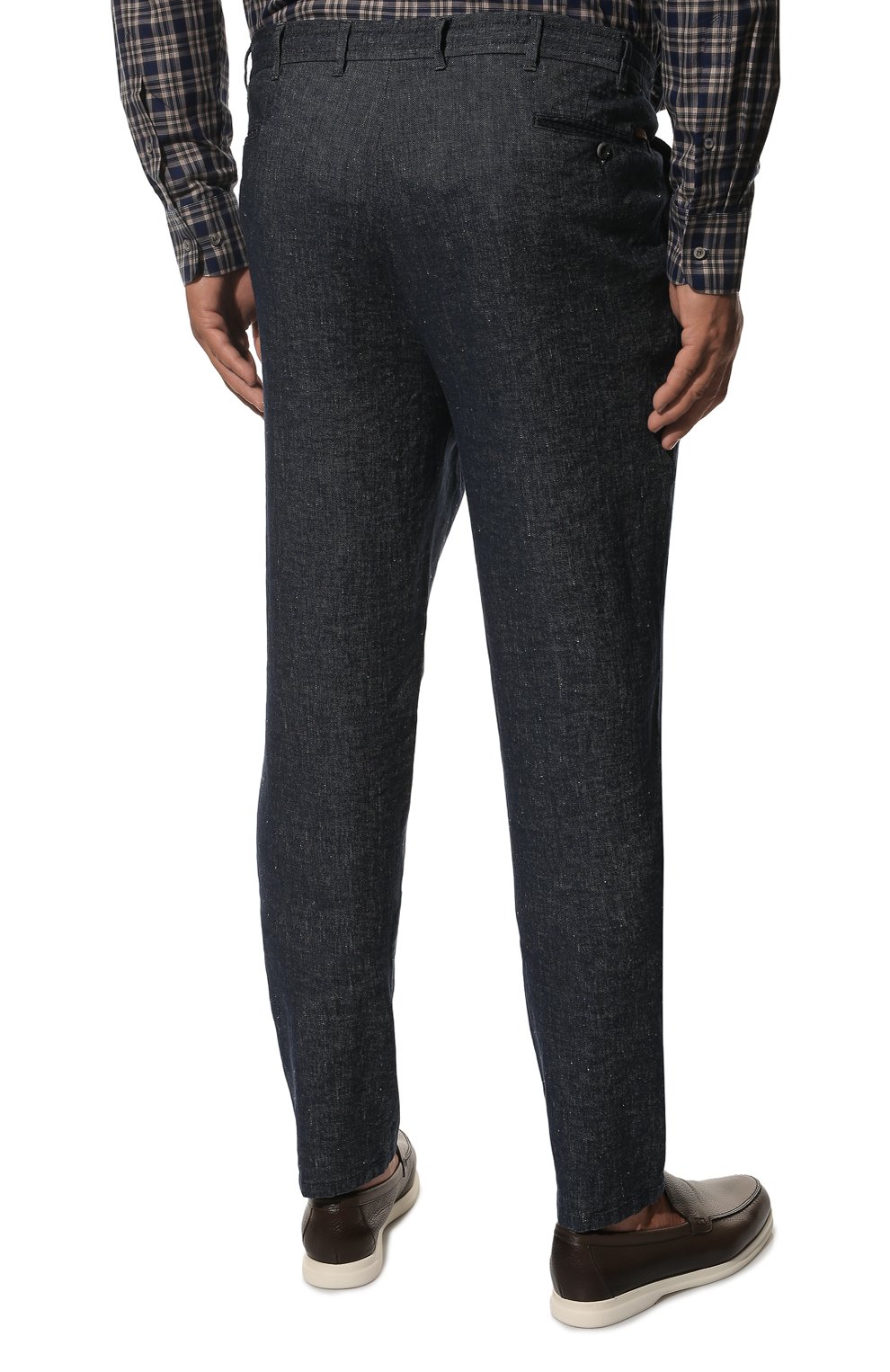 Брюки из хлопка и льна EDUARD DRESSLER, арт. 250138/53W26, фото 4