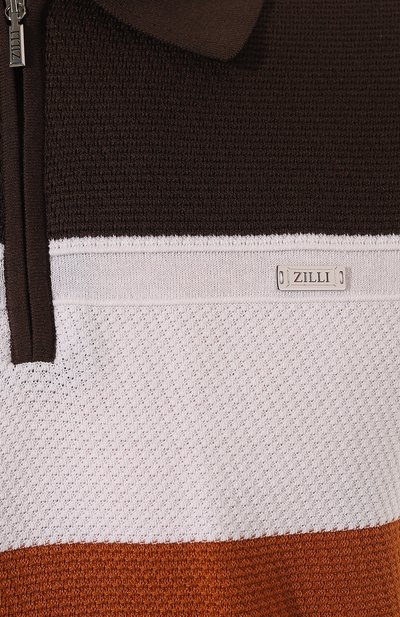 Поло из шелка и хлопка ZILLI, арт. KZP002M0142VH0L00, фото 5