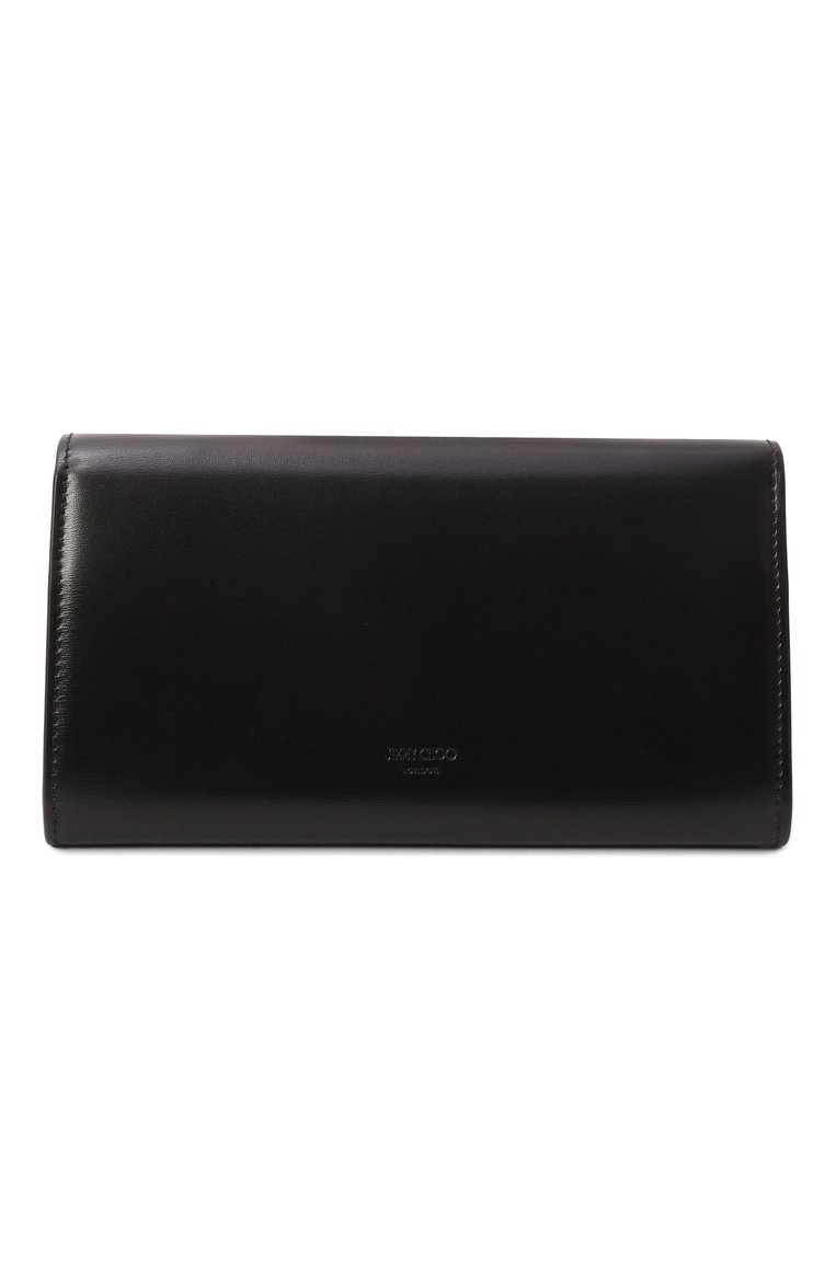 Женский клатч avenue JIMMY CHOO черного цвета, арт. AVENUE WALLET/CHAIN/RAM | Фото 6 (Размер: mini; Материал: Натуральная кожа; Женское Кросс-КТ: Клатч-клатчи, Вечерняя сумка)