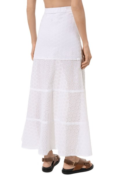 Хлопковая юбка OLOLOL белого цвета по цене 39000 руб., арт. OLSK044/3105.100/S23, фото 4 Хлопковая юбка OLOLOL, арт. OLSK044/3105.100/S23, фото 4