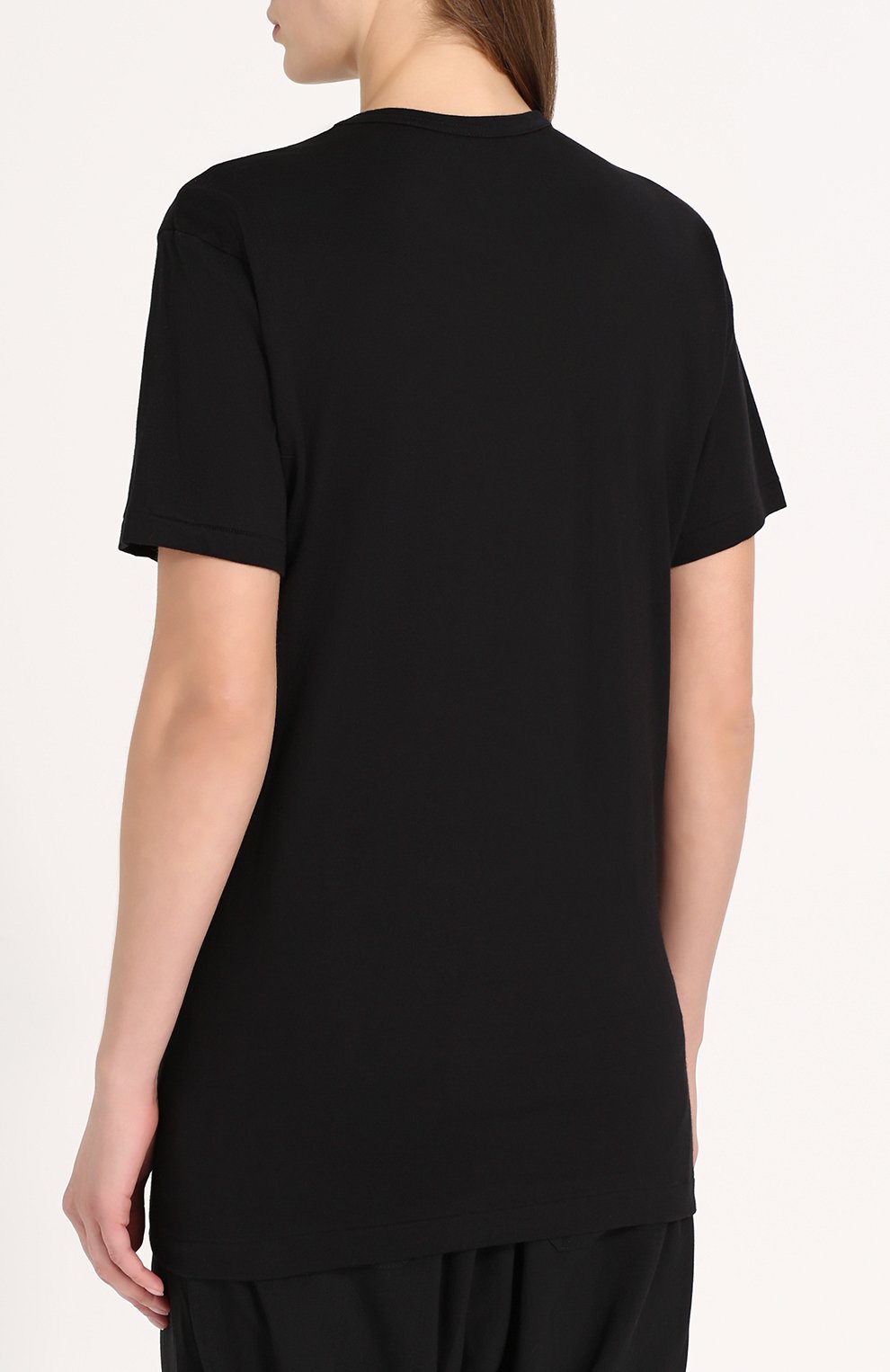 Хлопковая футболка с принтом YOHJI YAMAMOTO, арт. NK-T56-073, фото 4