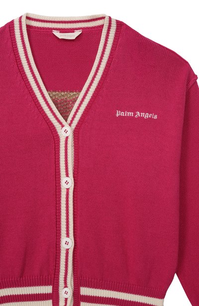 Кардиган из хлопка и шерсти PALM ANGELS, арт. F6PAJGCA154, фото 3