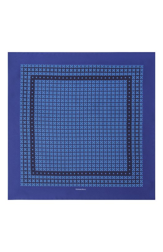 Шелковый комплект из галстука и платка Stefano Ricci DH/59101 Синий  DH/59101 Фото 7