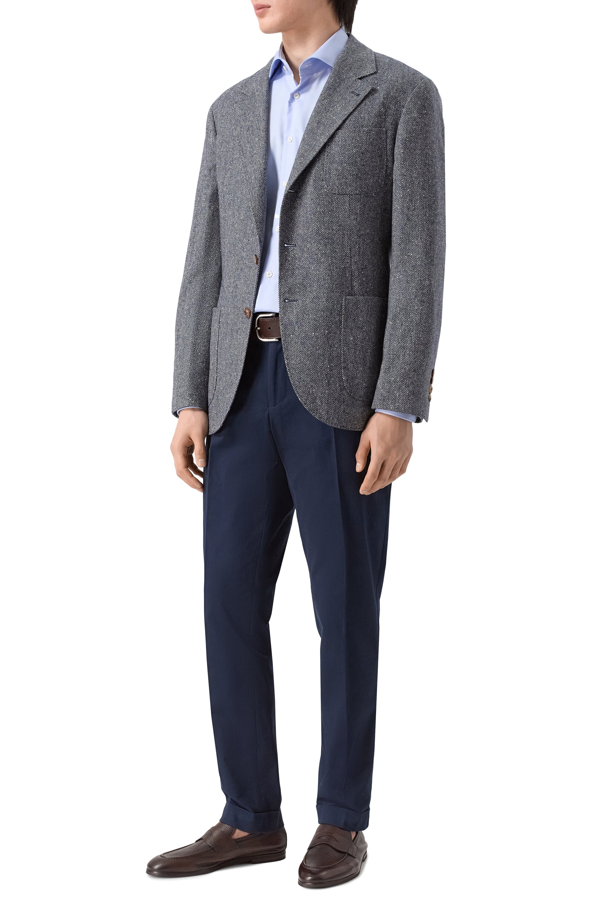 Кожаные пенни-лоферы BARRETT, арт. 221U021.47/CERV0 ASP0RT, фото 2