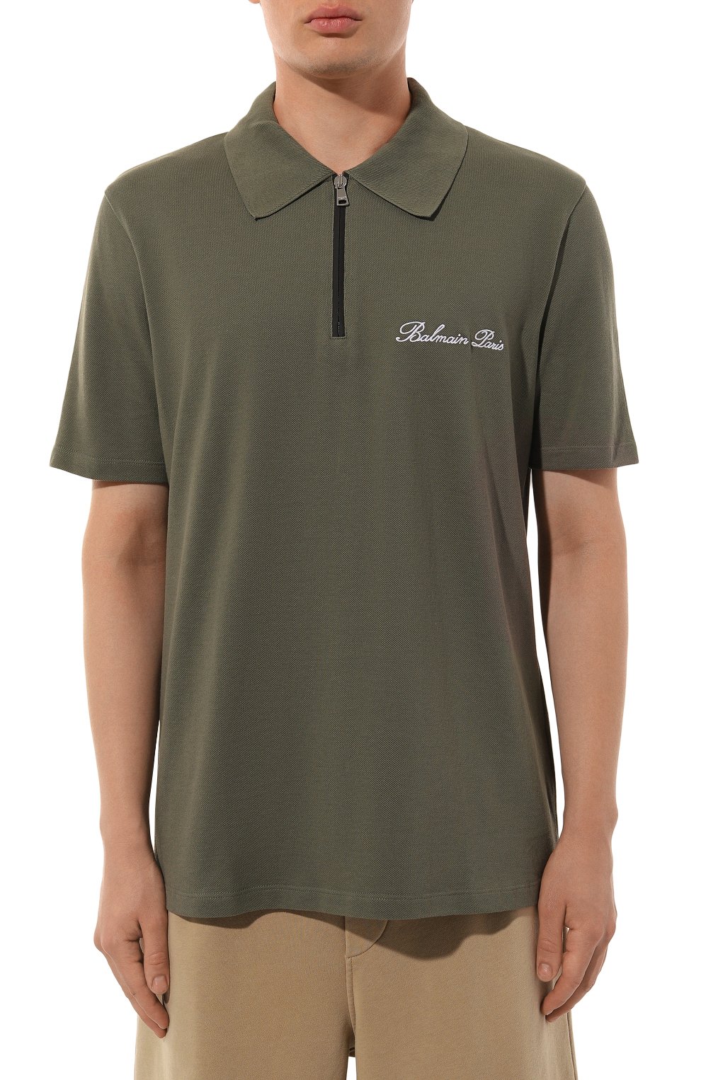 Хлопковое поло BALMAIN, арт. DH1GC028/BC78, фото 3