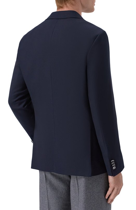 Шерстяной пиджак BOSS 50556824 Синий  50556824 Фото 5
