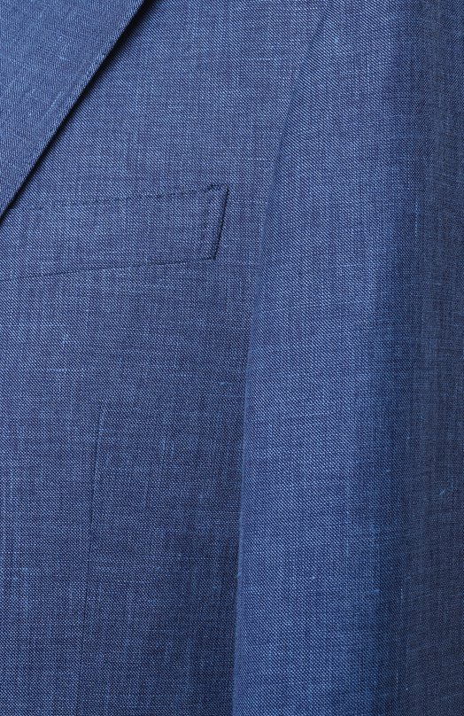 Костюм из шерсти и льна Corneliani 25X008-2518263_SET Синий  25X008-2518263_SET Фото 9