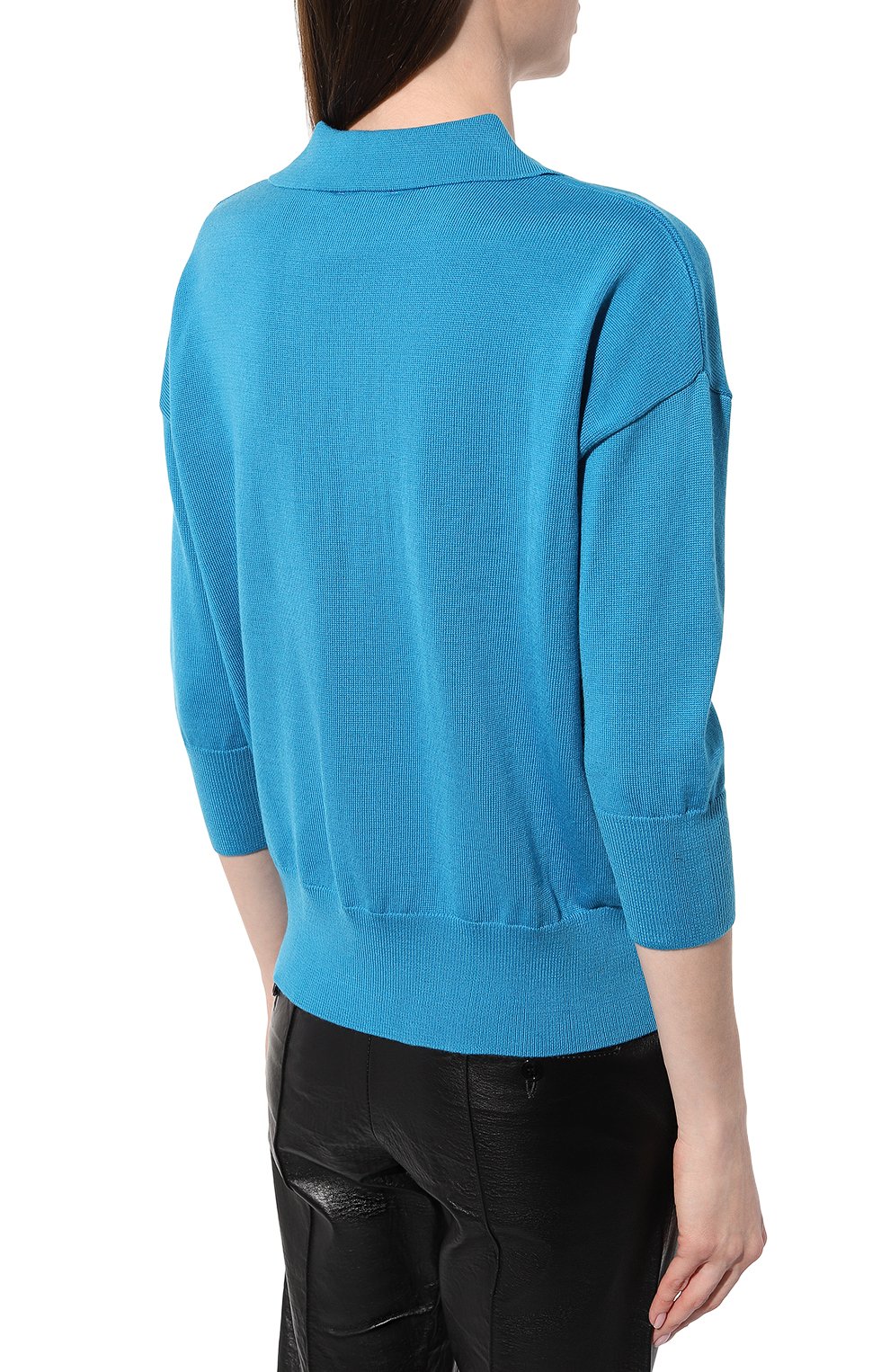 Пуловер из вискозы и шелка SEVEN LAB голубого цвета по цене 17430 руб., арт. CHR4.LK.0005.400, фото 4 Пуловер из вискозы и шелка SEVEN LAB, арт. CHR4.LK.0005.400, фото 4