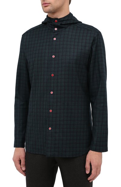 Хлопковая рубашка KITON, арт. UMCPETEK01T3506, фото 3