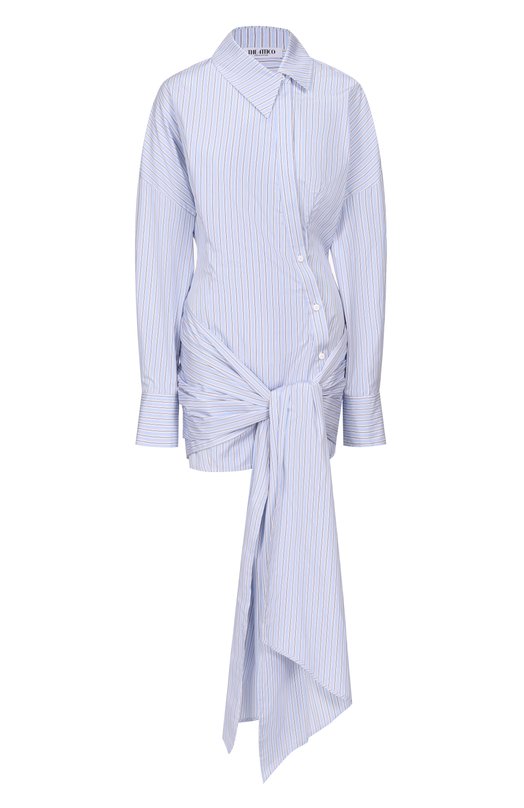 Хлопковое платье The Attico 260WCA00464/CCC127AA Голубой 260WCA00464/CCC127AA