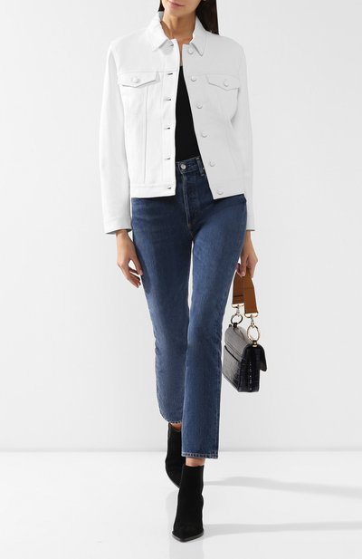 Кожаная куртка FRAME DENIM белого цвета по цене 94550 руб., арт. LWLT0300, фото 2 Кожаная куртка FRAME DENIM, арт. LWLT0300, фото 2