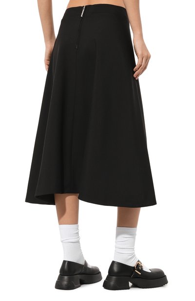 Шерстяная юбка MARNI черного цвета по цене 95050 руб., арт. G0MA0678SU/TW839, фото 4 Шерстяная юбка MARNI, арт. G0MA0678SU/TW839, фото 4