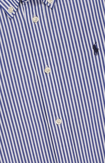 Хлопковая рубашка RALPH LAUREN синего цвета по цене 6495 руб., арт. 321750006, фото 3 Хлопковая рубашка RALPH LAUREN, арт. 321750006, фото 3