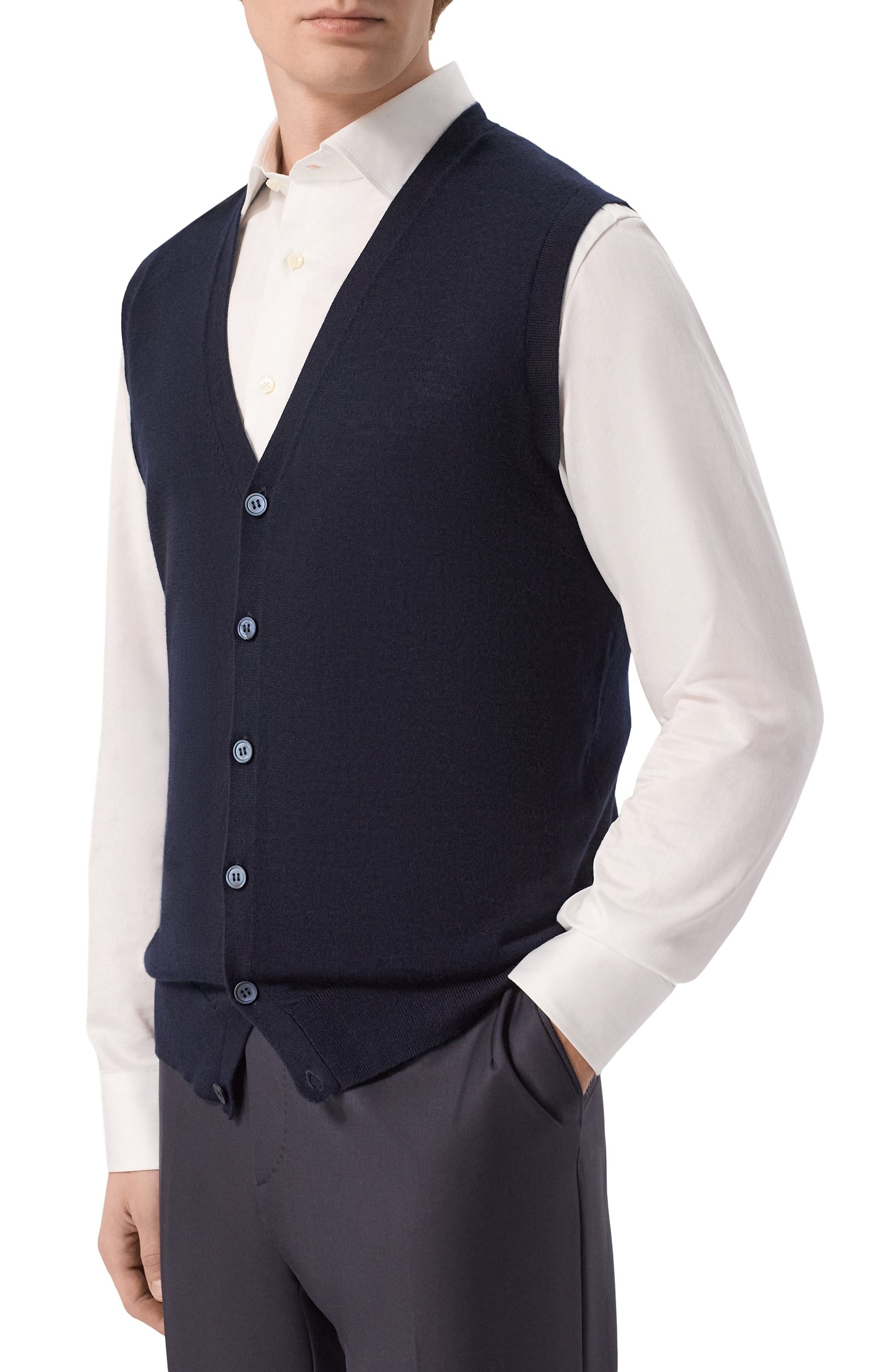 Жилет из кашемира и шелка CORNELIANI, арт. 28M536/2A25129, фото 3