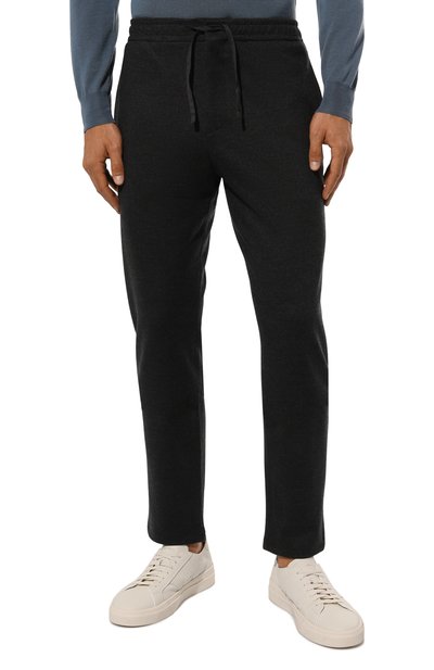 Шерстяные брюки CANALI темно-серого цвета по цене 69950 руб., арт. J7003/JJ03062, фото 3 Шерстяные брюки CANALI, арт. J7003/JJ03062, фото 3