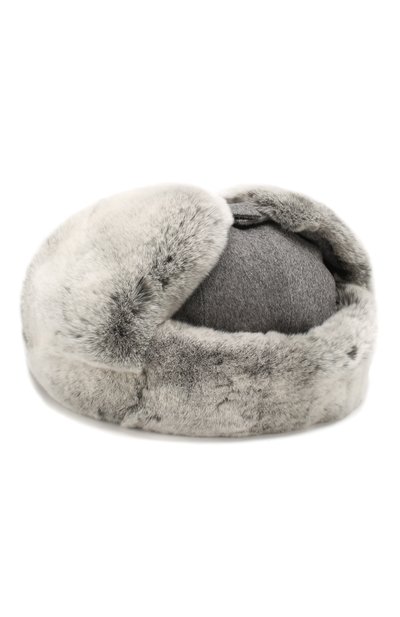 Кашемировая шапка с мехом кролика ZEGNA, арт. Z6I22/B2H, фото 2