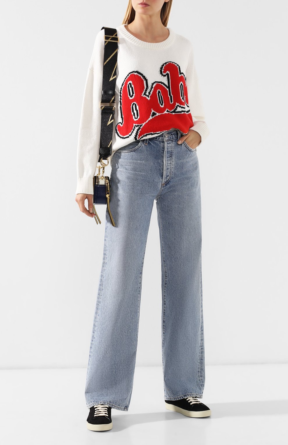 Хлопковый пуловер PHILOSOPHY DI LORENZO SERAFINI белого цвета по цене 52700 руб., арт. A0910/708, фото 2 Хлопковый пуловер PHILOSOPHY DI LORENZO SERAFINI, арт. A0910/708, фото 2