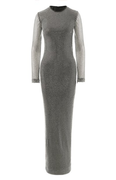 Женское платье с отделкой стразами DOLCE & GABBANA, арт. F6JRRT/HLSA0