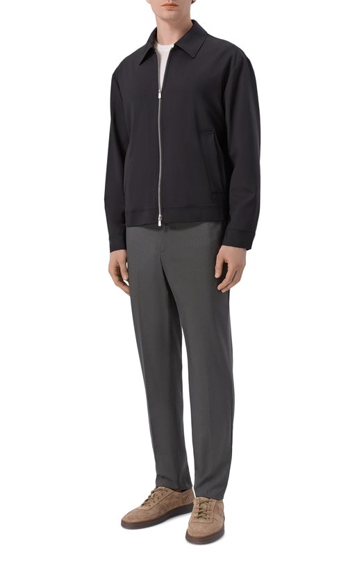 Брюки из шерсти и шелка Marco Pescarolo STRIKE/5314 Серый  STRIKE/5314 Фото 2