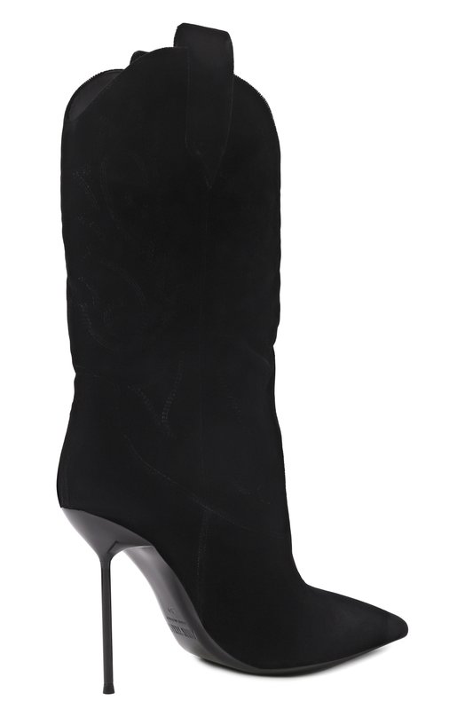 Бархатные полусапоги Lidia Western 105 Paris Texas PX1809/XVLV6 Чёрный  PX1809/XVLV6 Фото 5