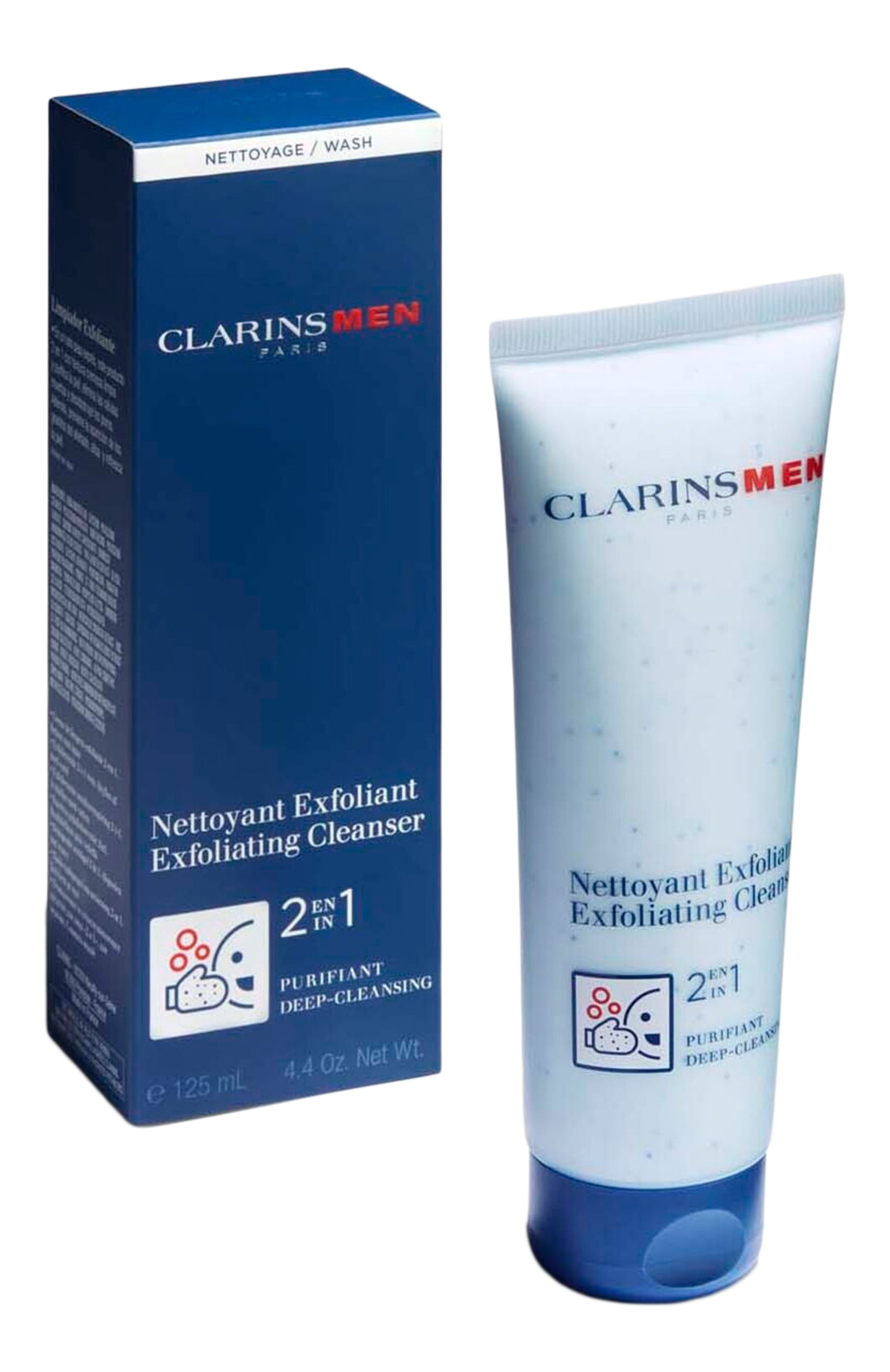 Очищающий и отшелушивающий крем для лица "2 в 1" men (125ml) CLARINS, арт. 80109333, фото 3