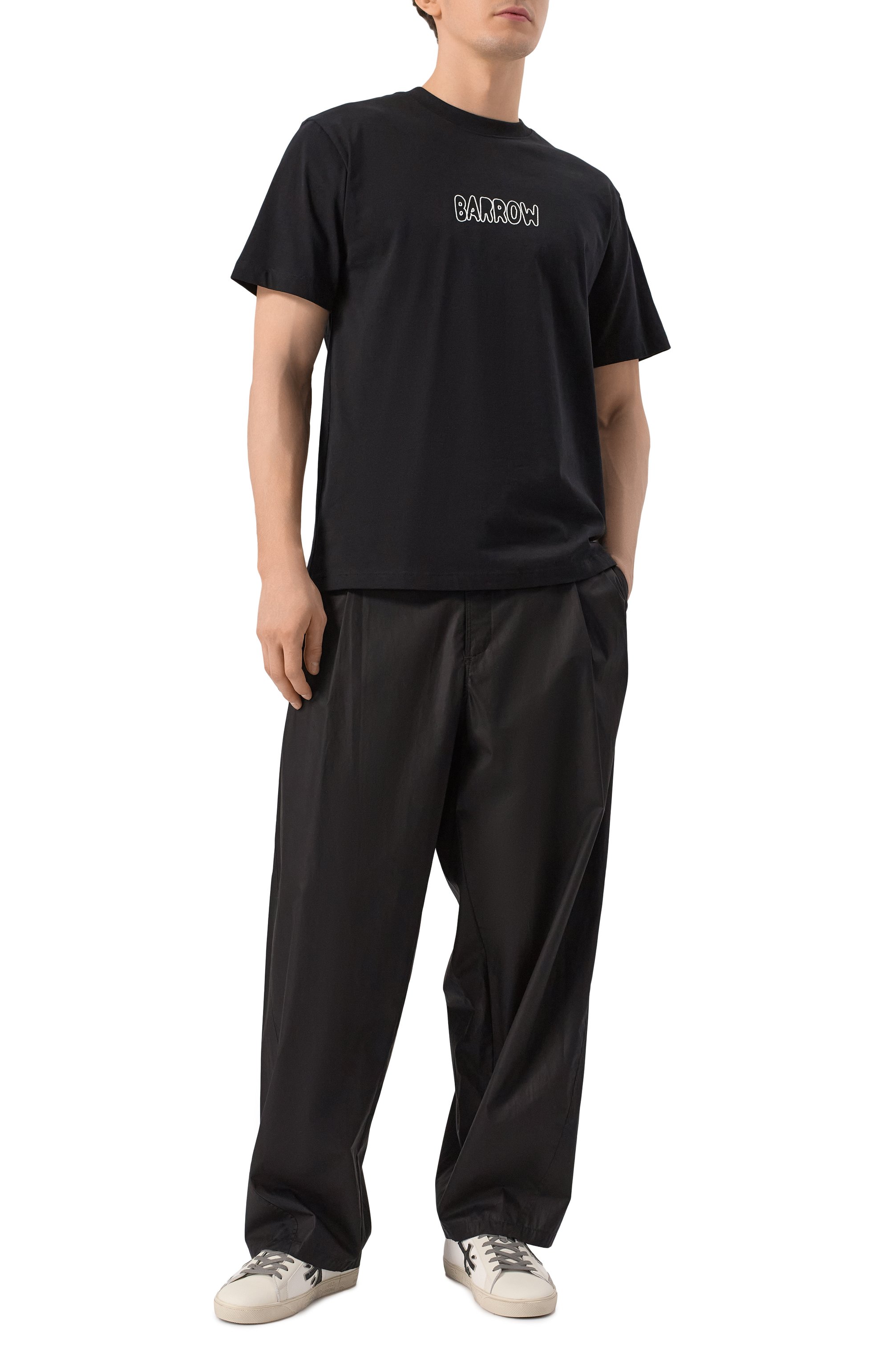 Хлопковая футболка BARROW, арт. S5BWMATH053, фото 2