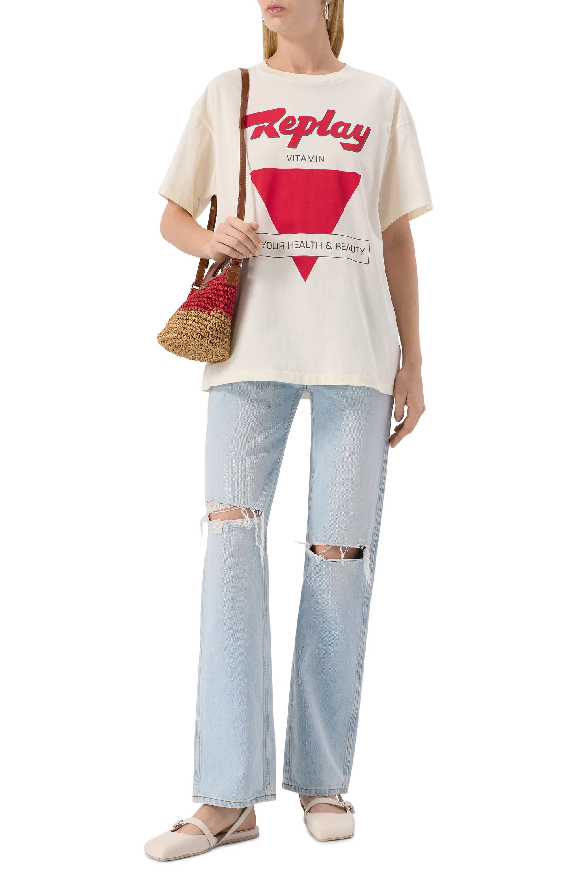 Хлопковая футболка REPLAY, арт. W3378 .000.2660, фото 2